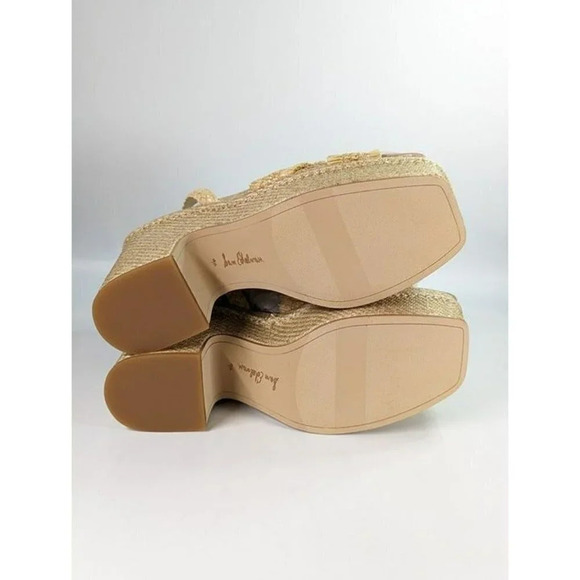 Sam Edelman Women's Tate Woven Raffia Ankle-Strap Platform Size 9.5 (MSRP $170) - Picture 8 of 10